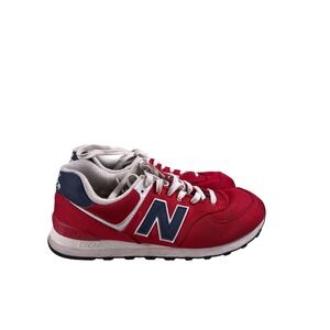 New Balance 574SCH Red Navy Mens 10.5 Running Lifestyle Casual Sneakers Shoes*